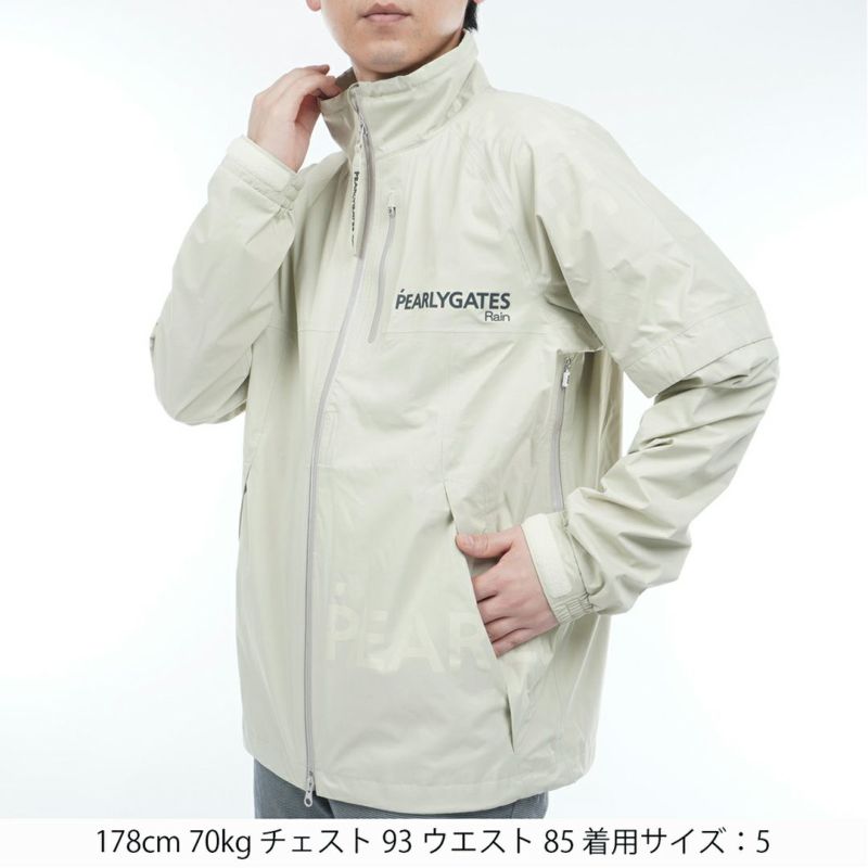 パーリーゲイツ PEARLY GATES メンズ NYストレッチタフタ3Lレインジャケット (MENS) PAMA5434 詳細3