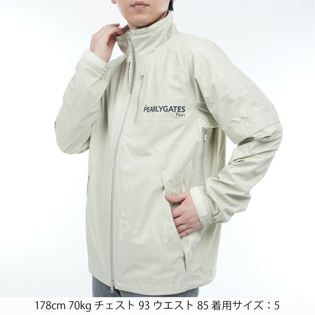パーリーゲイツ PEARLY GATES メンズ NYストレッチタフタ3Lレインジャケット (MENS) PAMA5434 詳細3