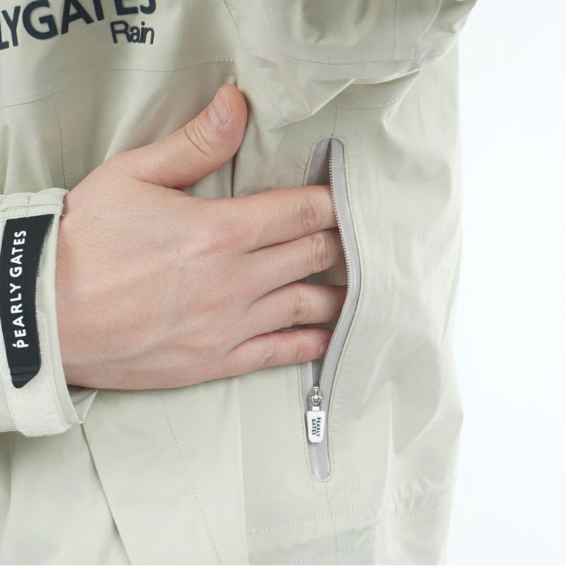 パーリーゲイツ]NYストレッチタフタ3Lレインジャケット (MENS