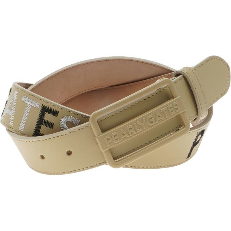 パーリーゲイツ]ステッチワークロゴレザーベルト (MENS