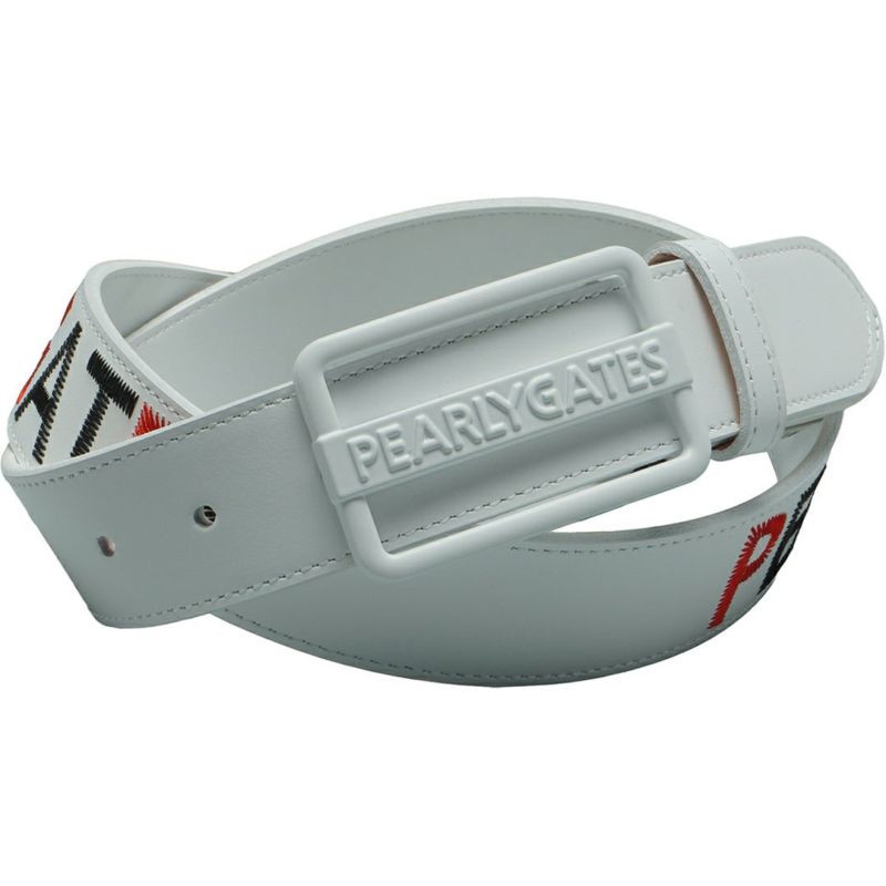 パーリーゲイツ PEARLY GATES メンズ レディース ユニセックス ステッチワークロゴレザーベルト (MENS) PAMG52NL 詳細2
