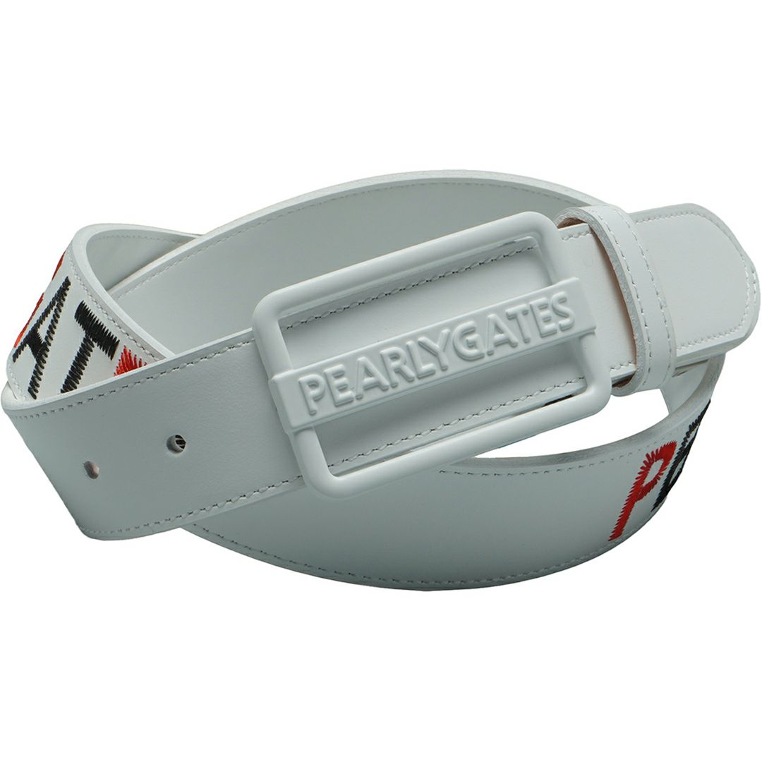 パーリーゲイツ PEARLY GATES メンズ レディース ユニセックス ステッチワークロゴレザーベルト (MENS) PAMG52NL 詳細2
