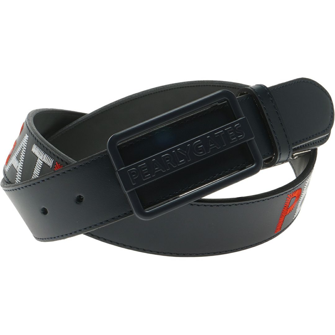 パーリーゲイツ PEARLY GATES メンズ レディース ユニセックス ステッチワークロゴレザーベルト (MENS) PAMG52NL 詳細3