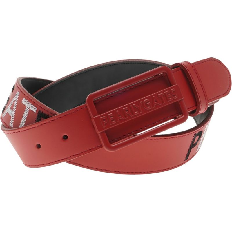 パーリーゲイツ PEARLY GATES メンズ レディース ユニセックス ステッチワークロゴレザーベルト (MENS) PAMG52NL 詳細4