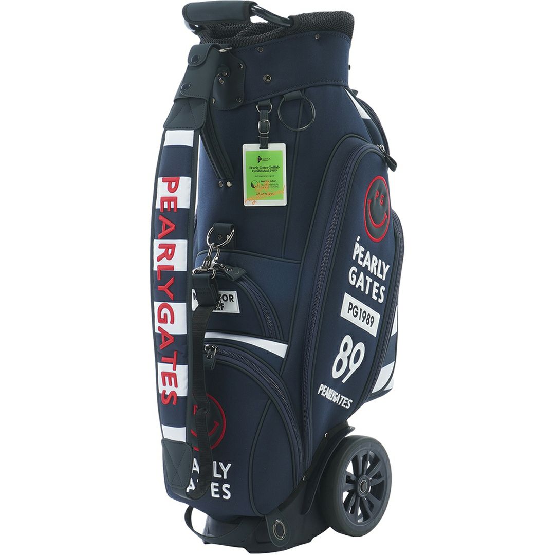 PEARLYGATES　キャデイバッグ キャスター付き ネイビー