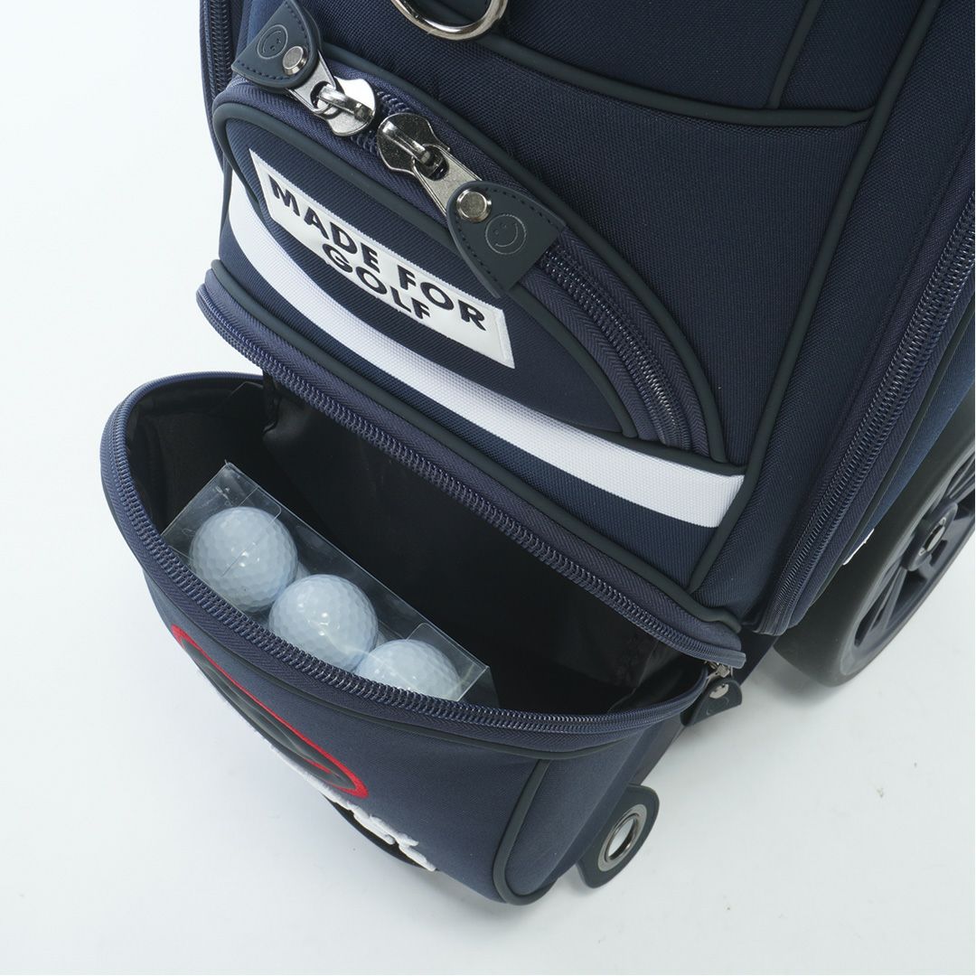 PEARLYGATES　キャデイバッグ キャスター付き ネイビー