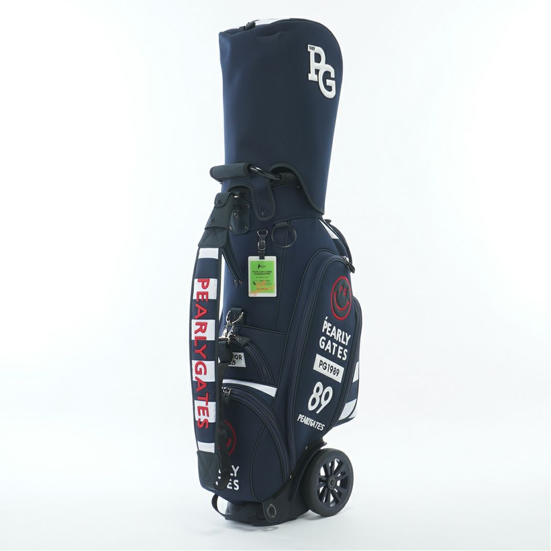 PEARLYGATES　キャデイバッグ キャスター付き ネイビー