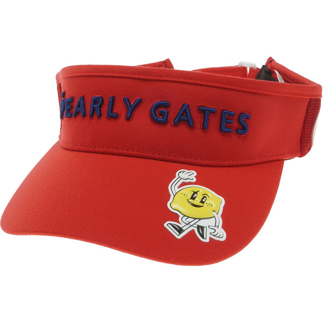 PEARLYGATES ユニセックス メンズ レディース バイザー レッド