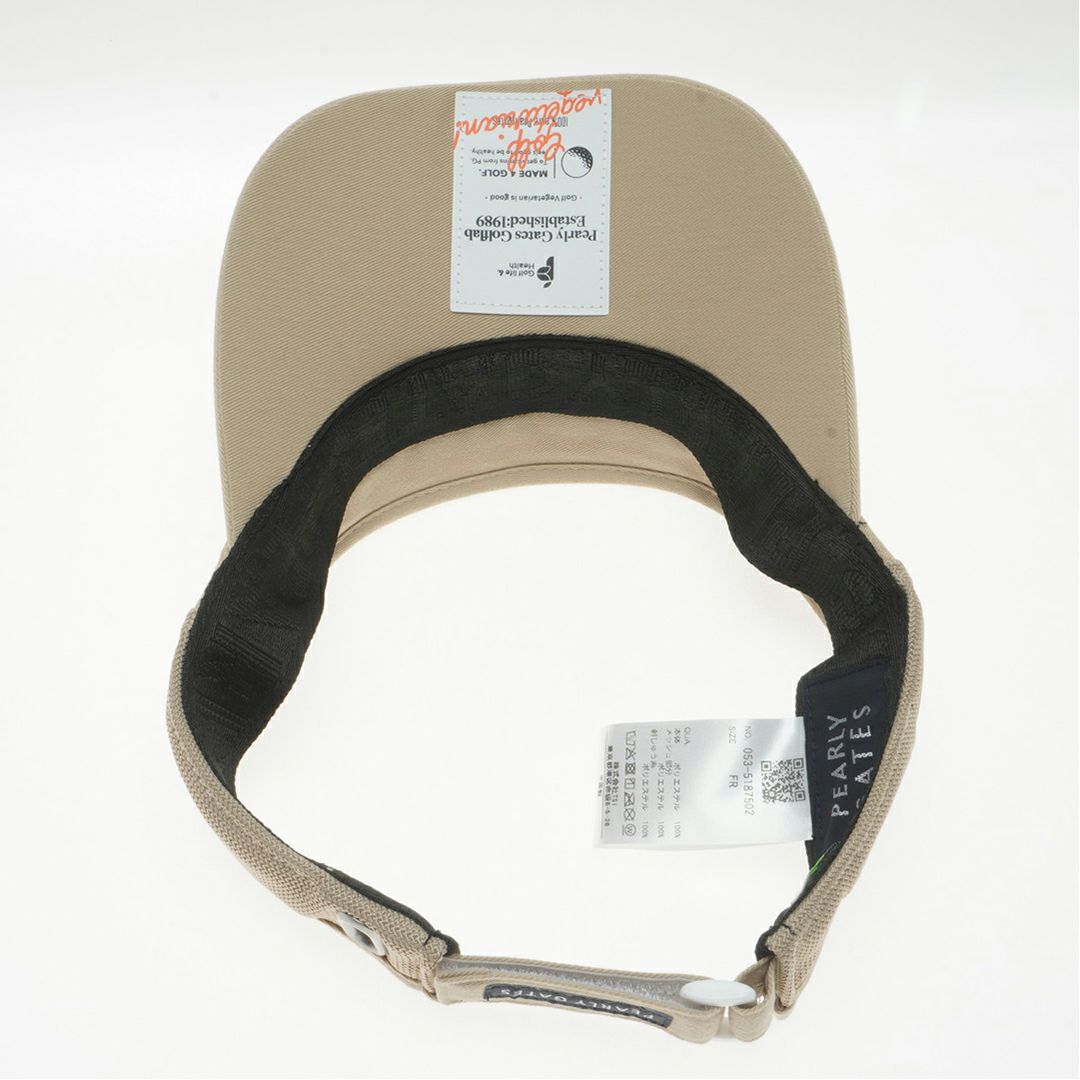 PEARLYGATES ユニセックス メンズ レディース バイザー ベージュ