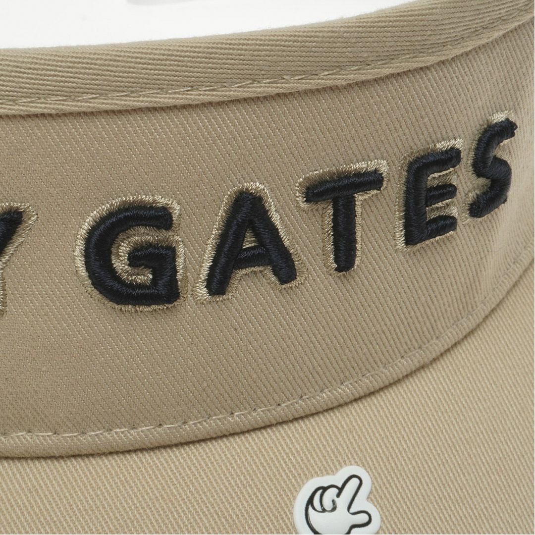 PEARLYGATES ユニセックス メンズ レディース バイザー ベージュ