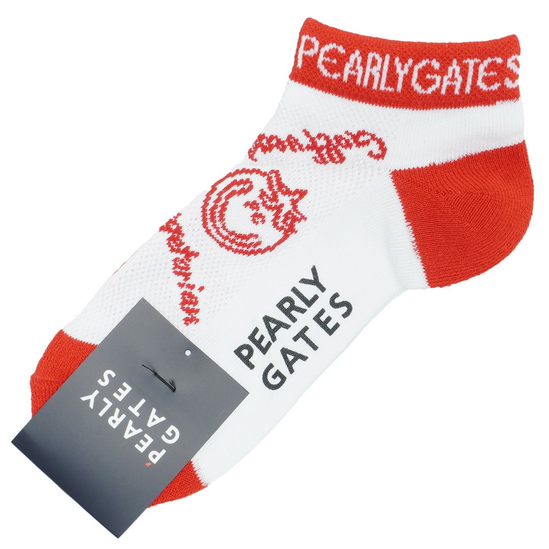 PEARLYGATES メンズ ソックス オフホワイト
