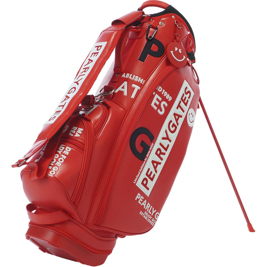 PEARLYGATES ユニセックス メンズ レディース キャディバッグ レッド