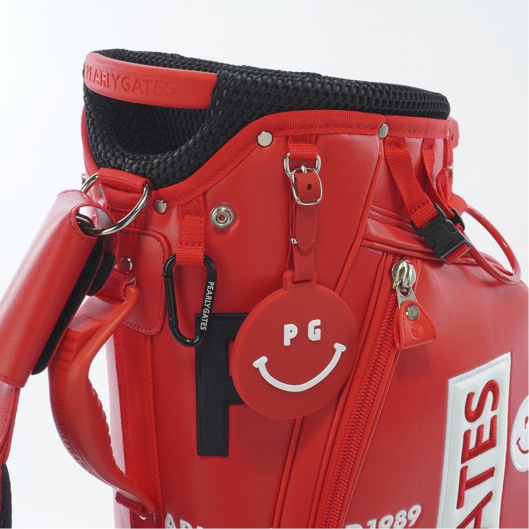 PEARLYGATES ユニセックス メンズ レディース キャディバッグ レッド