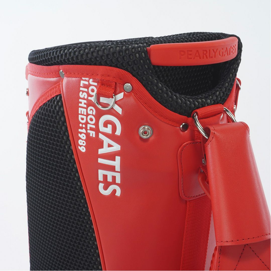 PEARLYGATES ユニセックス メンズ レディース キャディバッグ レッド