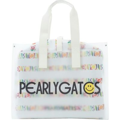 パーリーゲイツ]Bio PG SMILEシールボーダー柄TPUロッカーバッグ