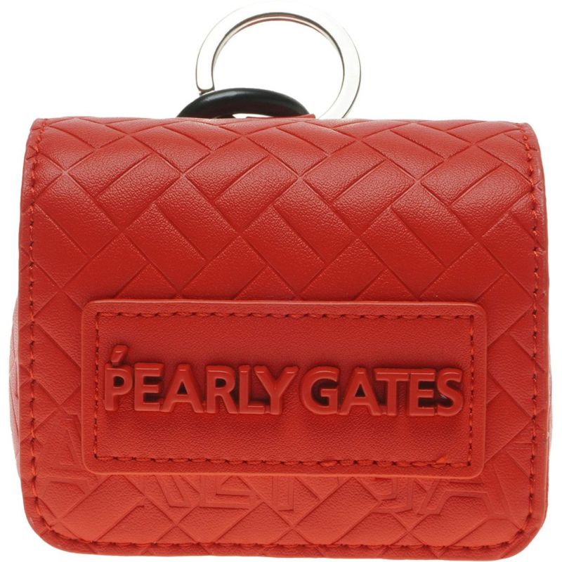 PEARLYGATES ユニセックス メンズ レディース ボールポーチ レッド