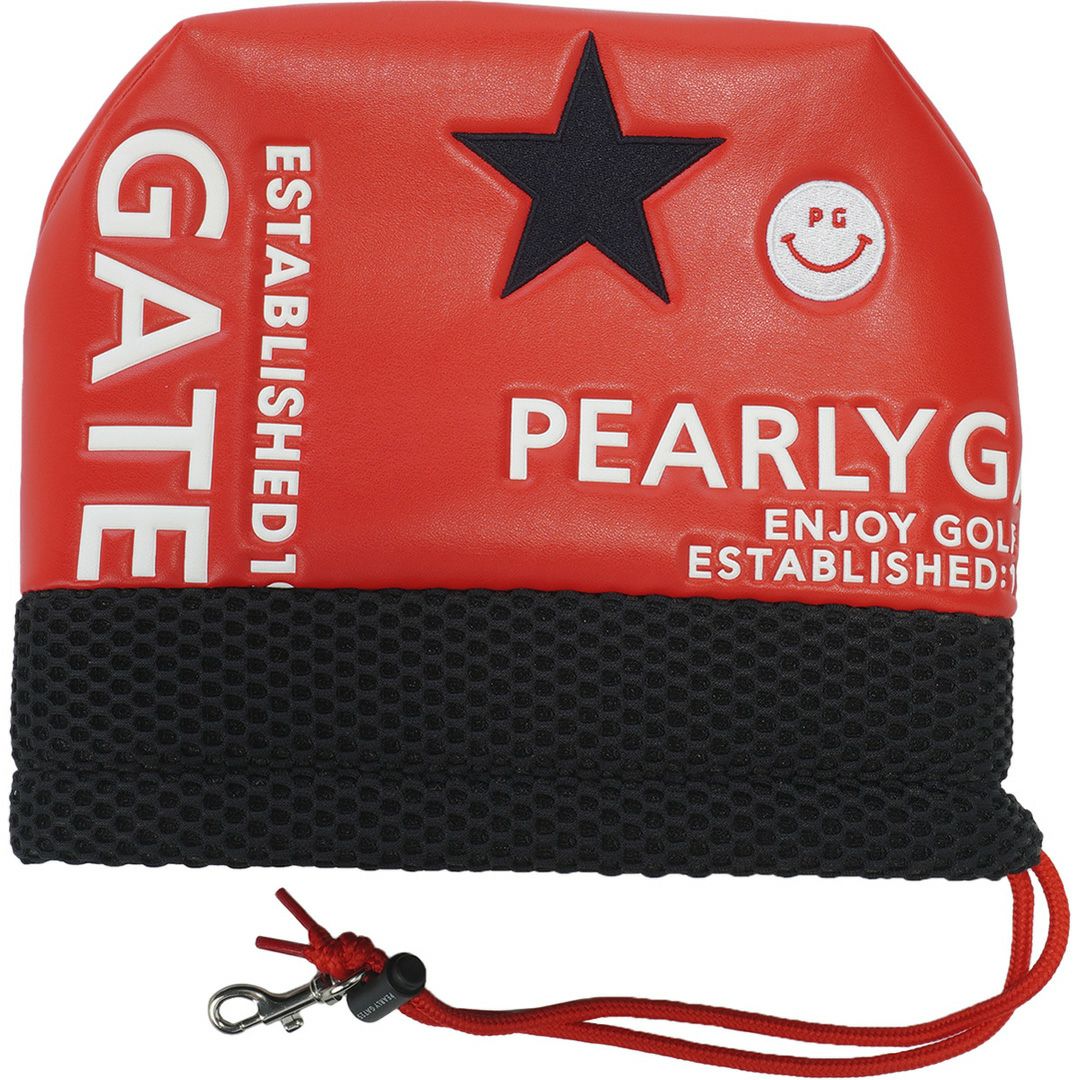 PEARLYGATES ユニセックス メンズ レディース アイアン用ヘッドカバー レッド
