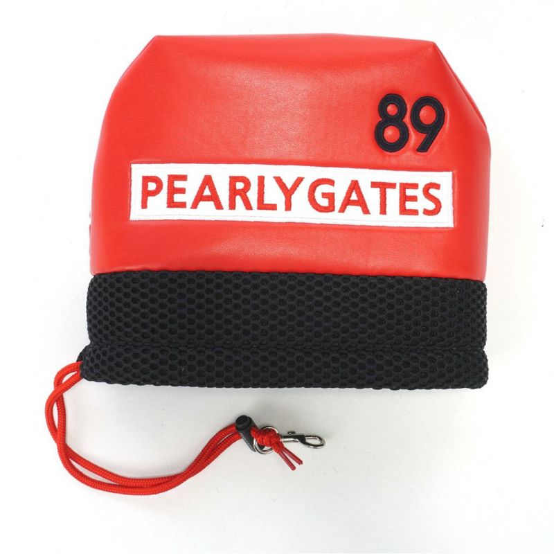 PEARLYGATES ユニセックス メンズ レディース アイアン用ヘッドカバー レッド