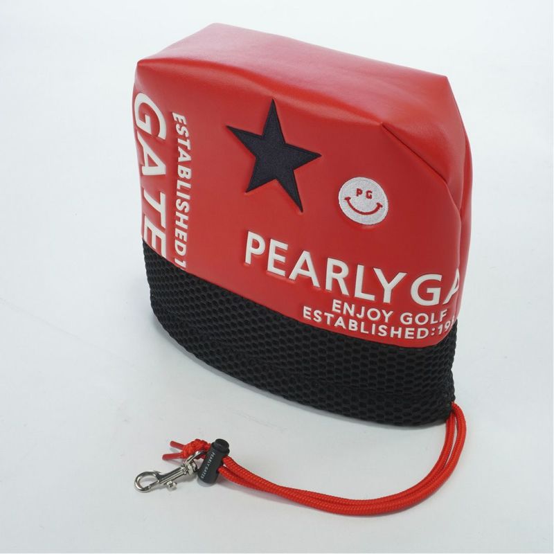 PEARLYGATES ユニセックス メンズ レディース アイアン用ヘッドカバー レッド