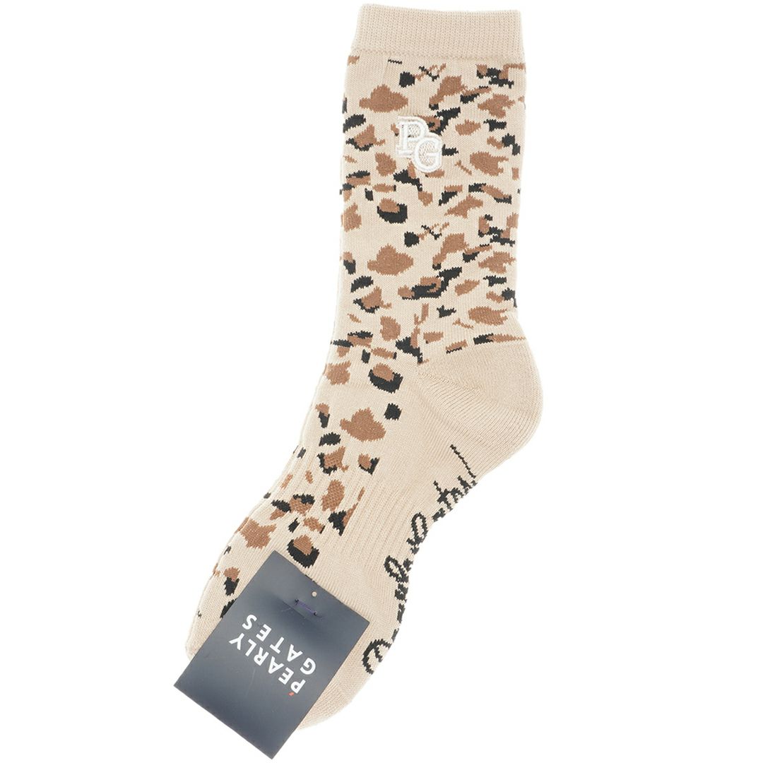 PEARLYGATES レディース ミドルソックス 靴下 ベージュ