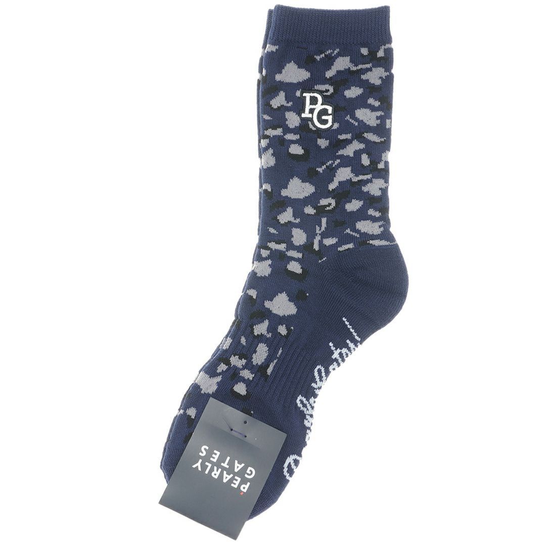 PEARLYGATES レディース ミドルソックス 靴下 ディープルー