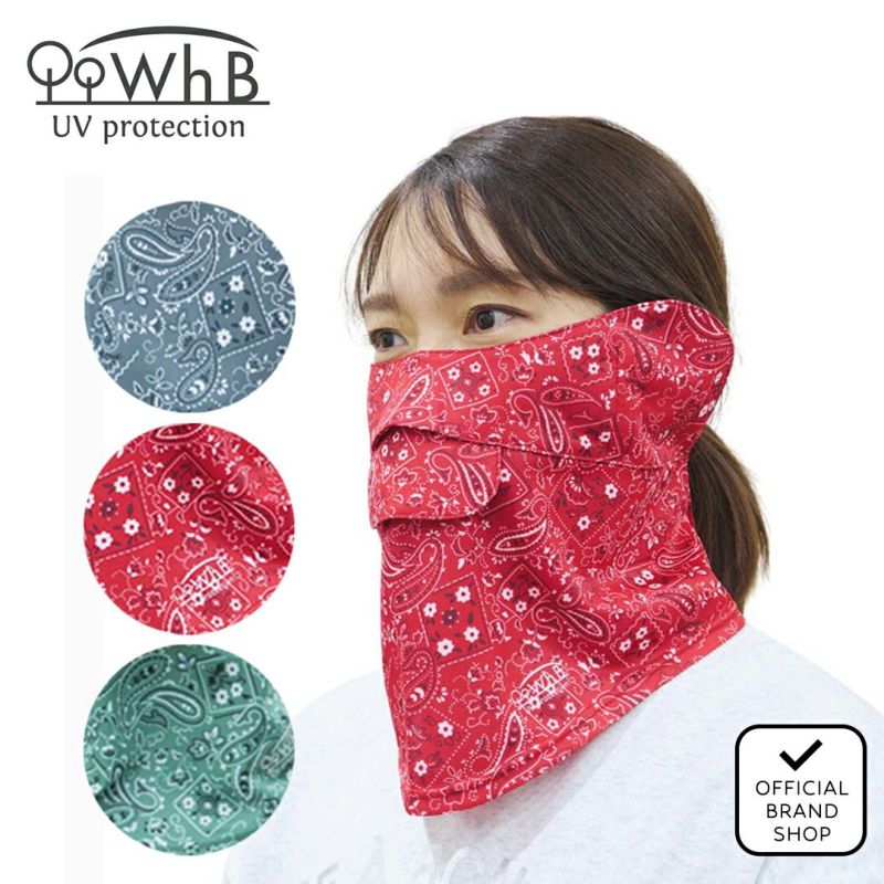 ホワイトビューティー White Beauty メンズ レディース ユニセックス フェイスカバーCH型 ペイズリー XWMG003F 詳細1