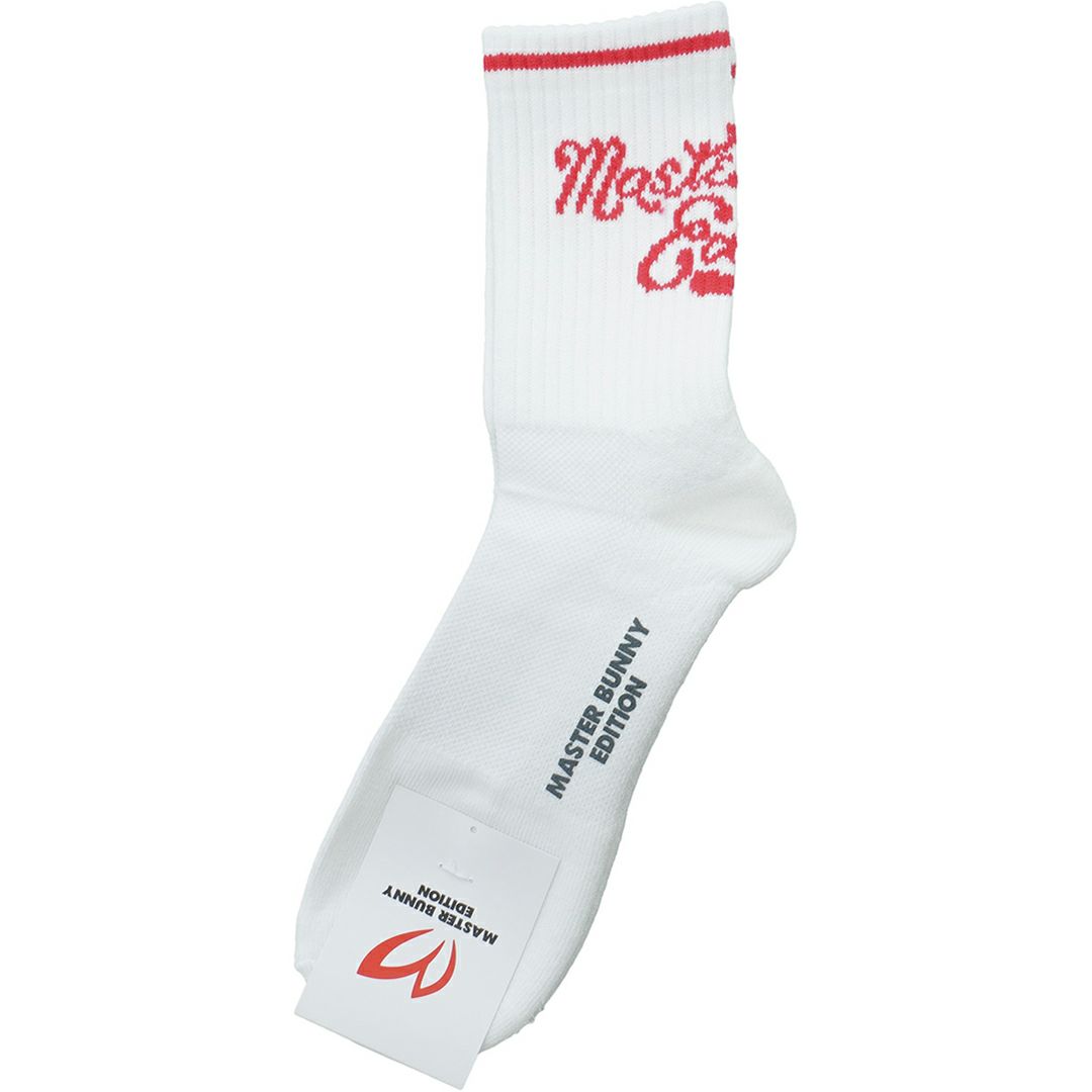 MASTER BUNNY EDITION レディース ソックス ホワイト ピンク