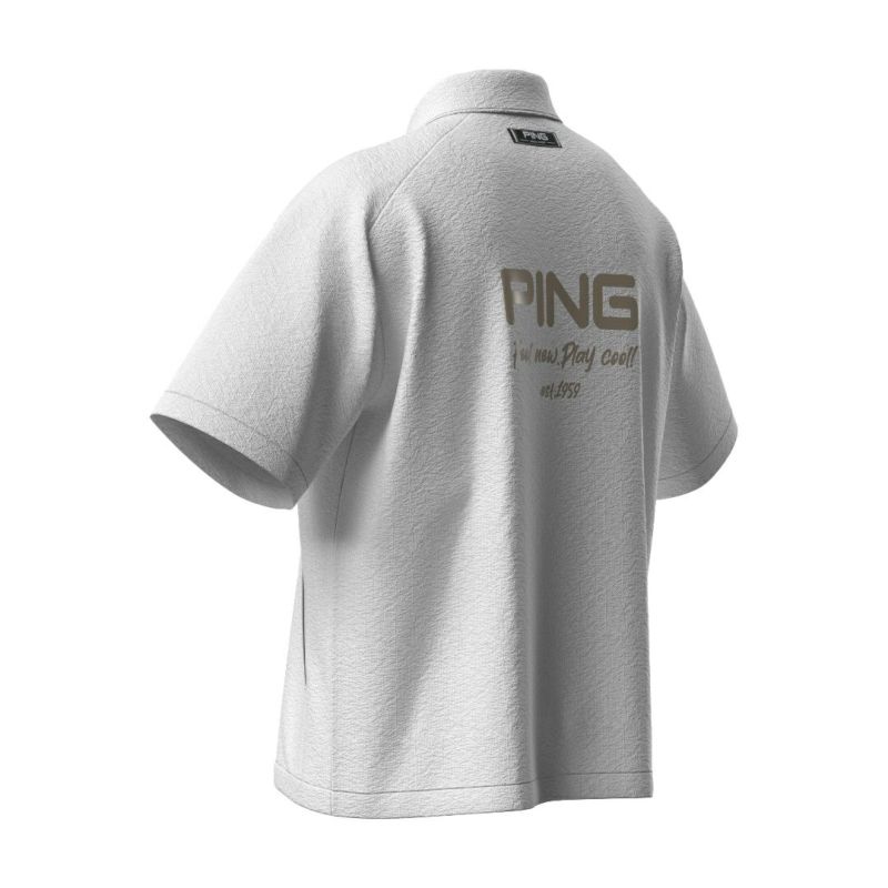 PINGAPPAREL メンズ 半袖シャツ ホワイト 白