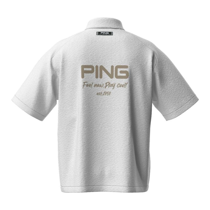 PINGAPPAREL メンズ 半袖シャツ ホワイト 白