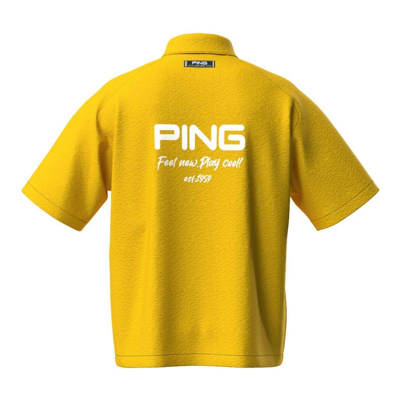 PINGAPPAREL メンズ 半袖シャツ イエロー