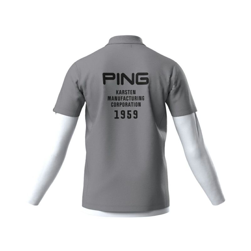PINGAPPAREL メンズ シャツ　レイヤードシャツ グレー