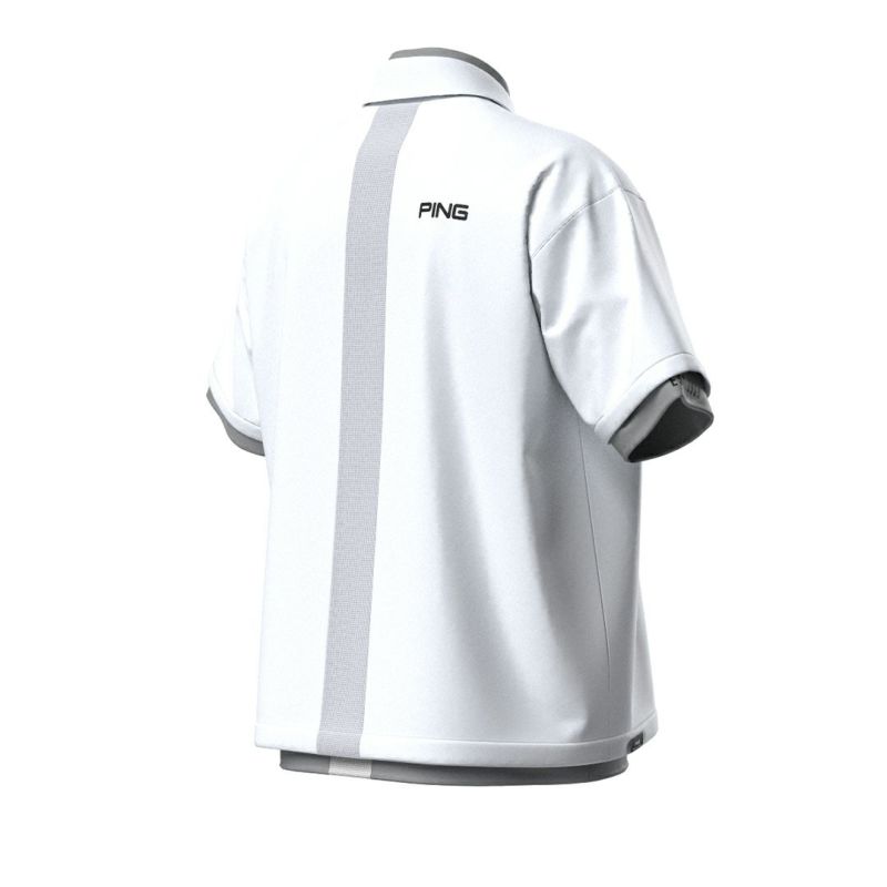 PINGAPPAREL メンズ シャツ　レイヤードシャツ ホワイト