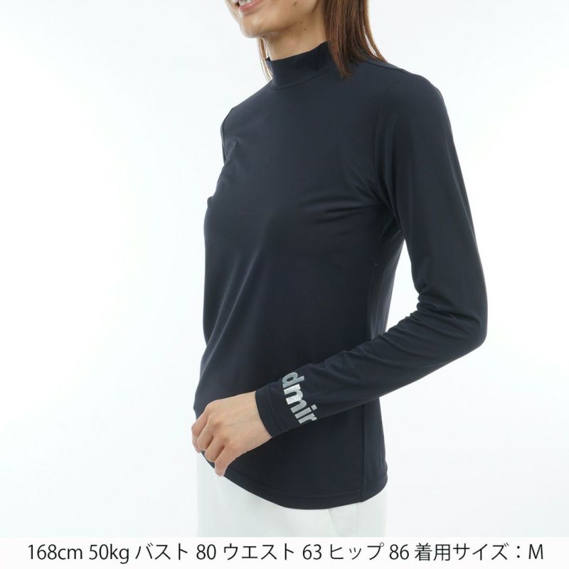 AdmiralGOLF レディース UVカットモックネックインナー ネイビー