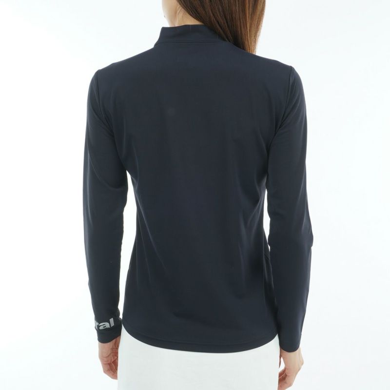 AdmiralGOLF レディース UVカットモックネックインナー ネイビー