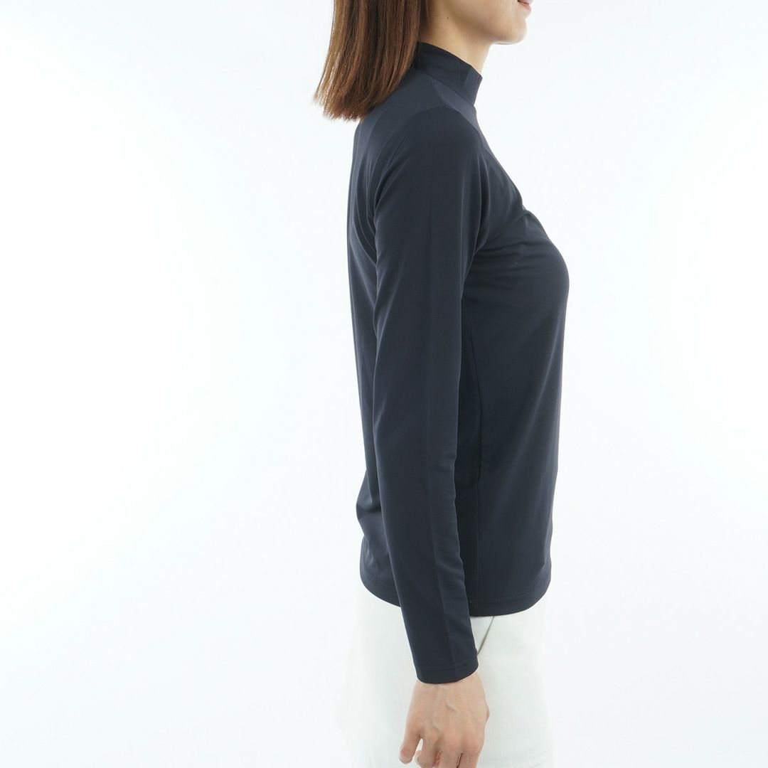 AdmiralGOLF レディース UVカットモックネックインナー ネイビー
