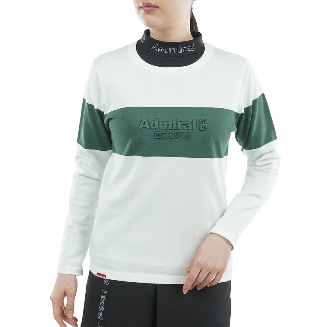 アドミラル ゴルフ Admiral GOLF レディース レディース マシュマロタッチ クルーネックライトニット ADLA550 詳細1