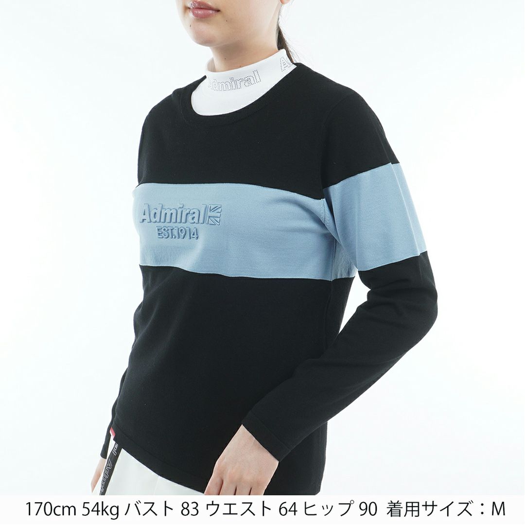 アドミラル ゴルフ Admiral GOLF レディース レディース マシュマロタッチ クルーネックライトニット ADLA550 詳細5