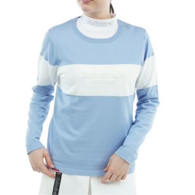 【新品】Admiral GOLF　長袖セーター　銀色　レディース　Mサイズ 新品】Admiral GOLF 長袖セーター 銀色 レディース Mサイズ 楽天