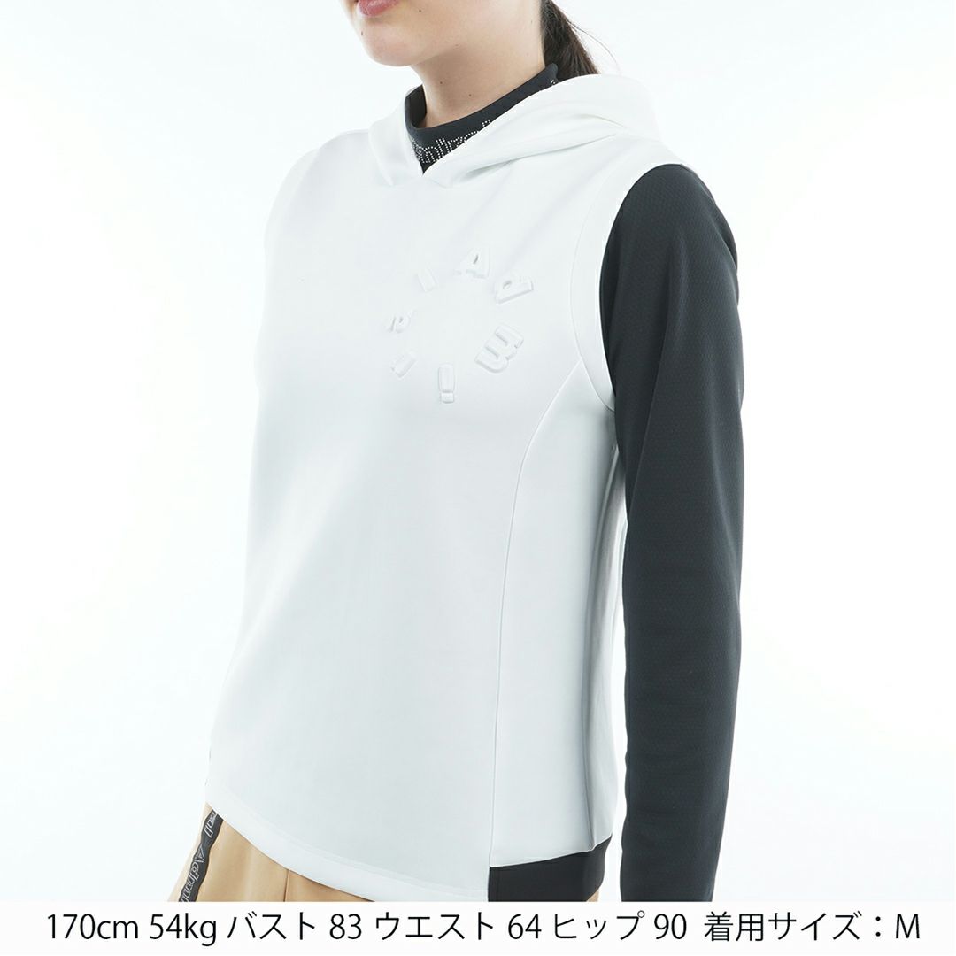 [アドミラル ゴルフ]レディース ダンボール フーディーベスト　ホワイト