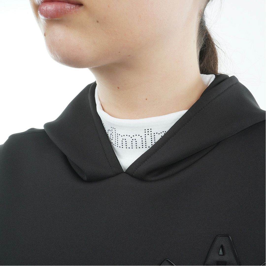 [アドミラル ゴルフ]レディース ダンボール フーディーベスト　ブラック