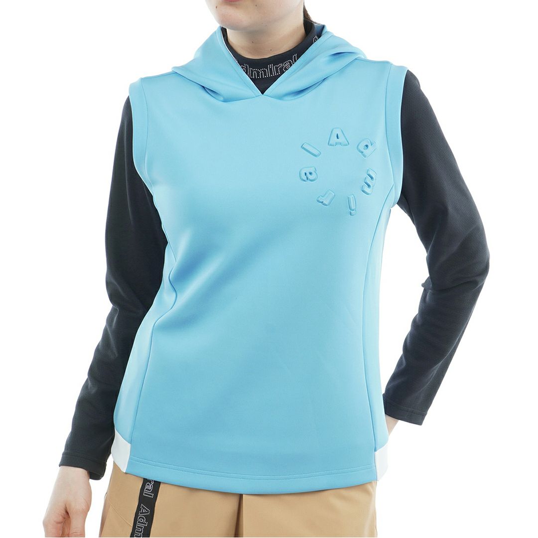[アドミラル ゴルフ]レディース ダンボール フーディーベスト　アイスブルー