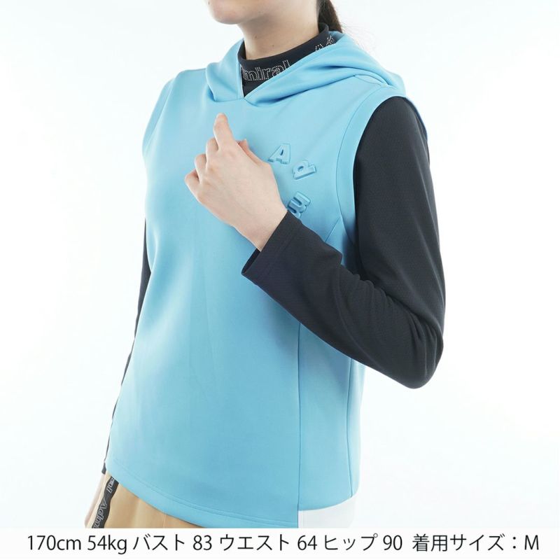 [アドミラル ゴルフ]レディース ダンボール フーディーベスト　アイスブルー