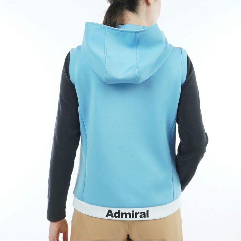 [アドミラル ゴルフ]レディース ダンボール フーディーベスト　アイスブルー