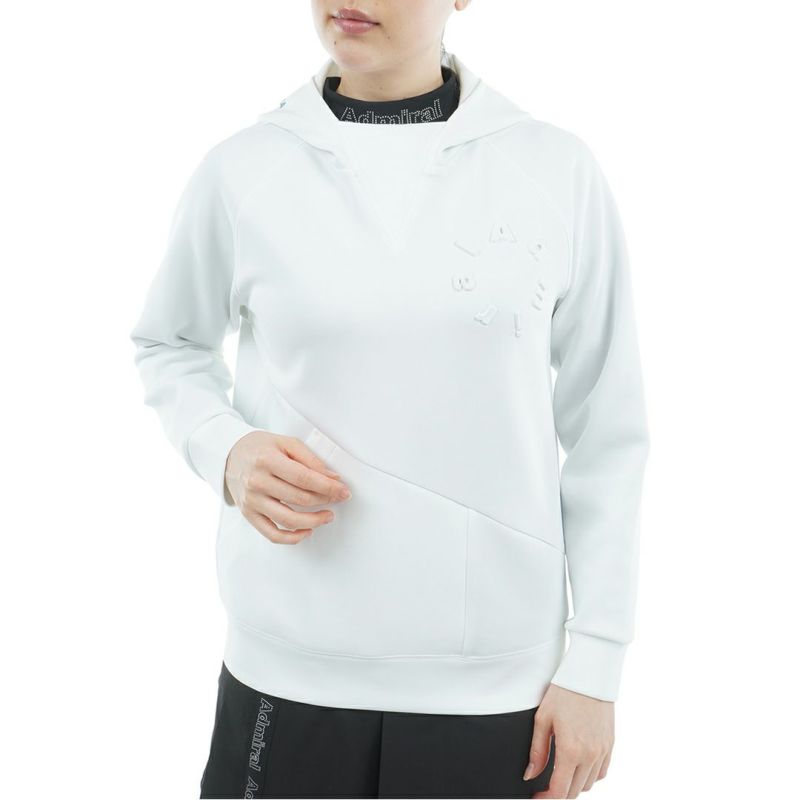 [アドミラル ゴルフ]レディース ダンボール フーディーパーカ　ホワイト