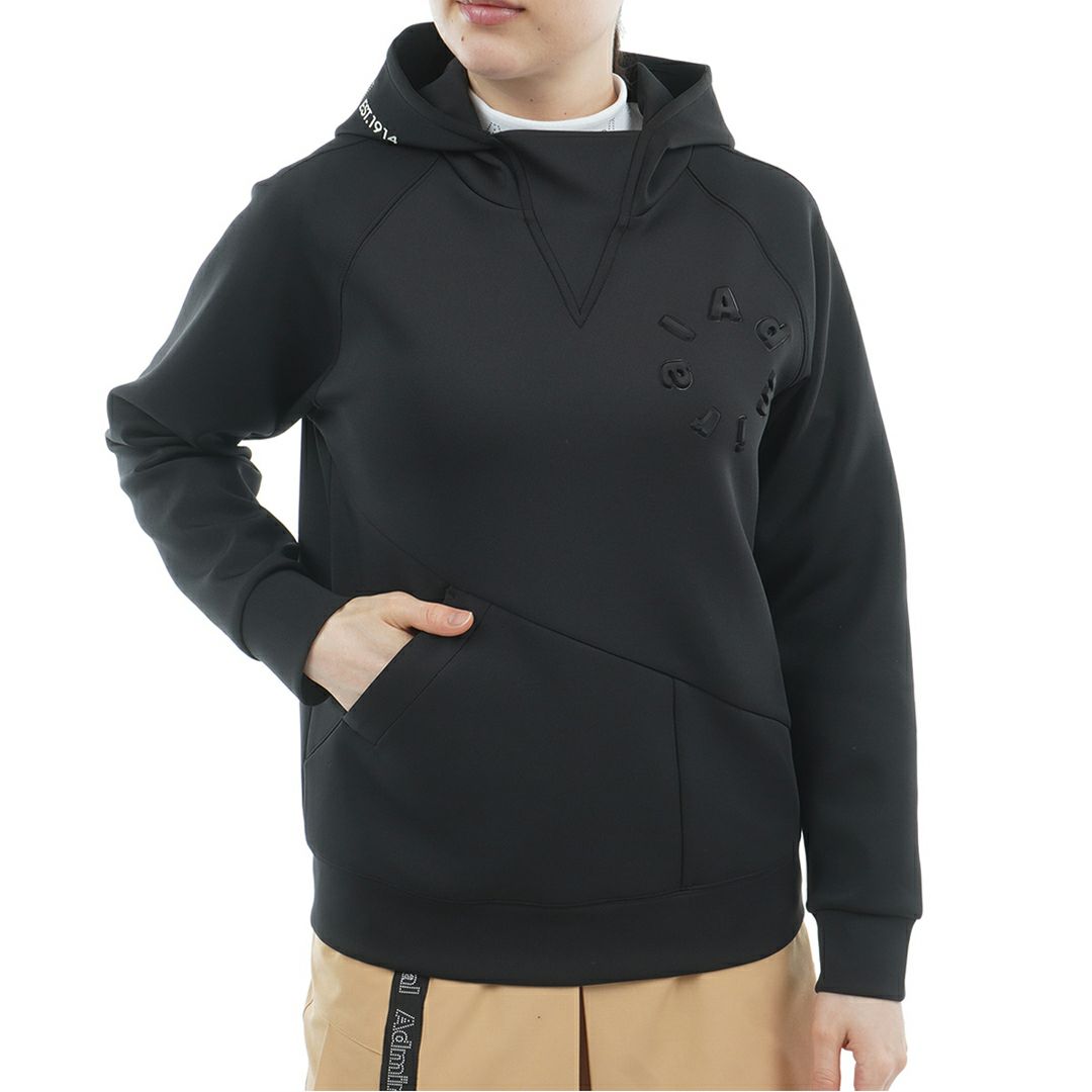 [アドミラル ゴルフ]レディース ダンボール フーディーパーカ　ブラック