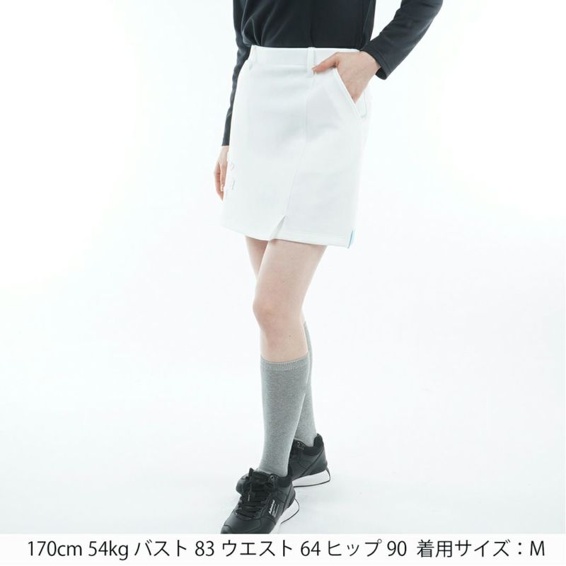 [アドミラル ゴルフ]レディース バックロゴ ダンボールスカート　ホワイト