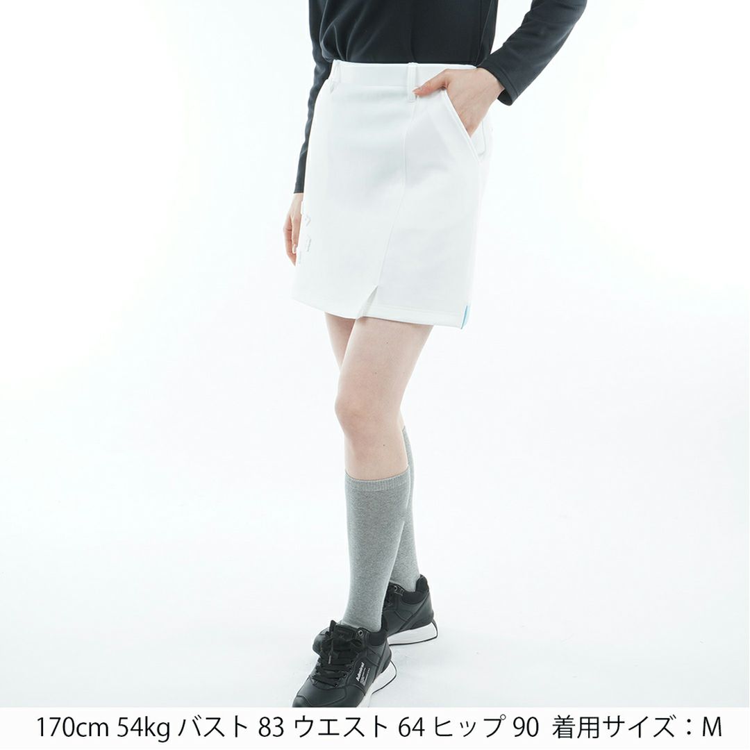 [アドミラル ゴルフ]レディース バックロゴ ダンボールスカート　ホワイト