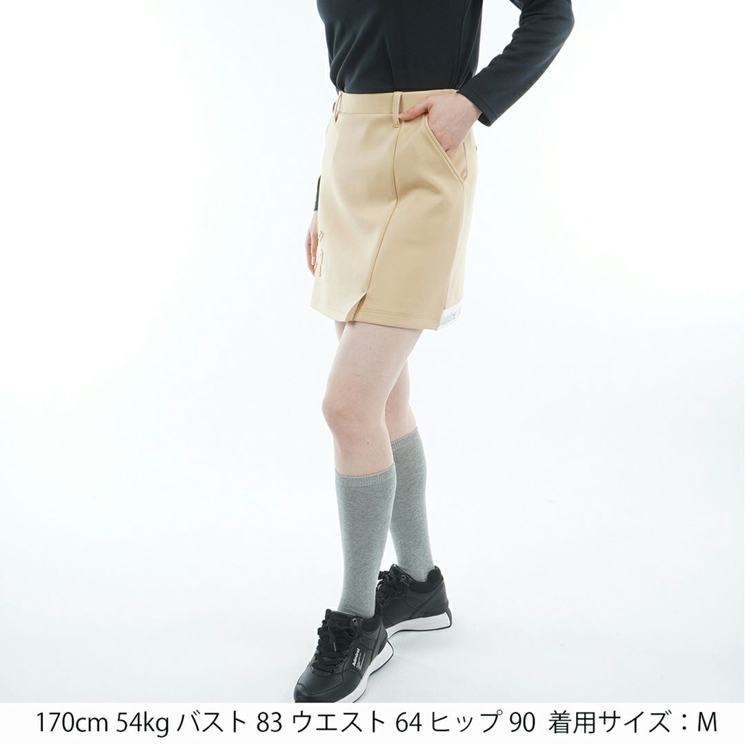 [アドミラル ゴルフ]レディース バックロゴ ダンボールスカート　サンドベージュ