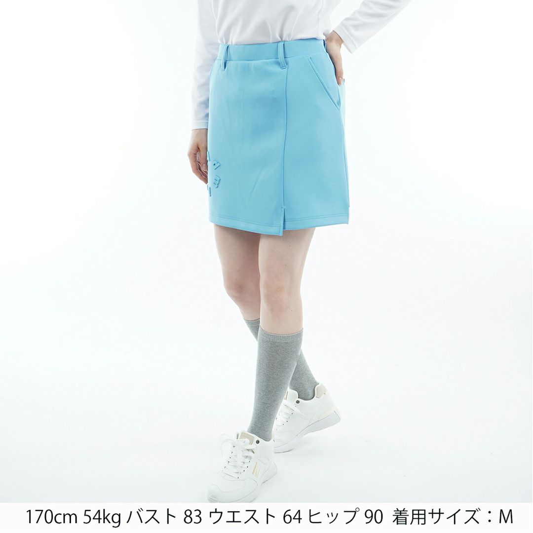 [アドミラル ゴルフ]レディース バックロゴ ダンボールスカート　アイスブルー