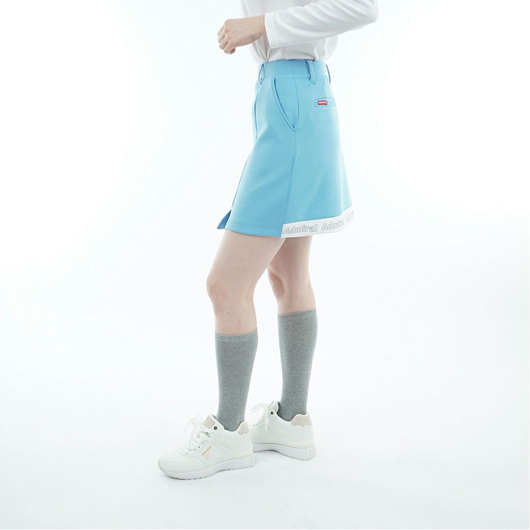 [アドミラル ゴルフ]レディース バックロゴ ダンボールスカート　アイスブルー